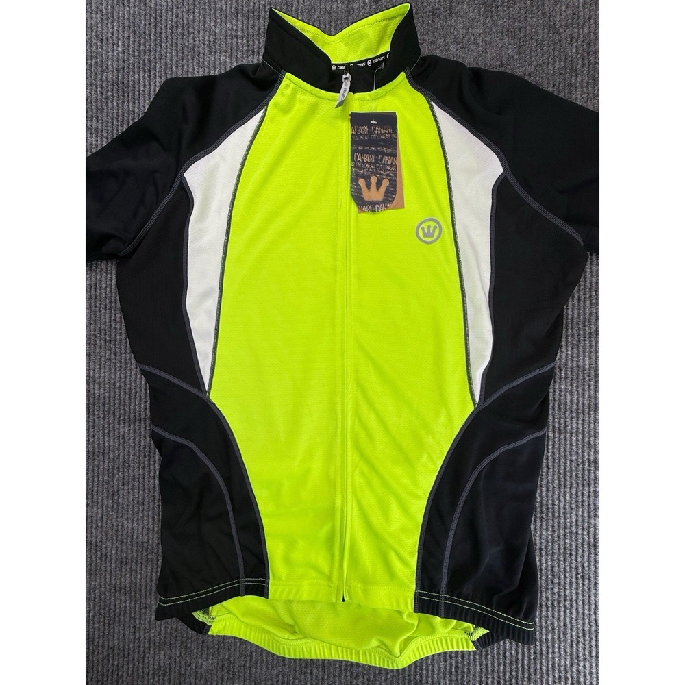 Canari Neon Yellow Black Cycling Jersey
